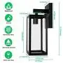 Outdoor Wall Lantern, Exterior Waterproof Wall Sconce Light Fixture, Matte Black Anti-Rust Wall Mount Light with Clear Glass Shade, E26 Socket Wall Lamp for Porch Entryway Doorway (Bulb Not Included) Outdoor Wall Lantern, Exterior Waterproof Wall Sconce Light Fixture, Matte Black Anti-Rust Wall Mount Light with Clear Glass Shade, E26 Socket Wall Lamp for Porch Entryway Doorway (Bulb Not Included)