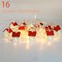 Christmas Lights, Christmas Tree Lights Outdoor LED Christmas Decorative Lights 13.1 Ft 32 LED Battery Operated Lights Fairy String Lights for Bedroom Room Christmas Party Decor