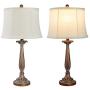 Maxax Table Lamps Set of 2 Modern Bedside Lamp for Living Room Bedroom,Antique Brown Finish