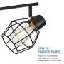 NOMA Track Lighting | Adjustable Ceiling Light Fixture | Perfect for Kitchen, Hallway, Dining Room, Bedroom and Bathroom | Oil Rubbed Bronze, 3-Light