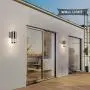 Outdoor Wall Sconce,Cylinder Wall Light with Stainless Steel 304 and Toughened Glass,Waterproof Up Down Light for Garden Patio Bedroom Living Room (Silver, 8.7'' Height,No Bulbs ) Outdoor Wall Sconce,Cylinder Wall Light with Stainless Steel 304 and Toughened Glass,Waterproof Up Down Light for Garden Patio Bedroom Living Room (Silver, 8.7'' Height,No Bulbs )
