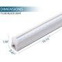 Barrina UV LED Blacklight Bar, 9W 2ft, T5 Integrated Bulb, Black Light Fixture for Blacklight Poster and Party, Fun Atmosphere with Built-in ON/Off Switch(4-Pack)