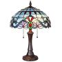Stained Glass Desk Lamp, Capulina Handcrafted 16.1'' Tiffany Style Table Lamps Accentuate Any Home or Business, Office, Desk, Entry, Living Room with a Classic Feel - Gothic Glass Style
