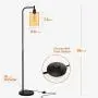 Addlon LED Floor Lamp, with Hanging Glass Lamp Shade and LED Bulb for Bedroom and Living Room, Modern Standing Industrial Lamp Tall Pole Lamp for Office, Tawny Addlon LED Floor Lamp, with Hanging Glass Lamp Shade and LED Bulb for Bedroom and Living Room, Modern Standing Industrial Lamp Tall Pole Lamp for Office, Tawny