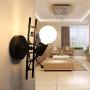 KAWELL Humanoid Creative Wall Light Indoor Wall Lamp Modern Wall Sconce Light Art Deco Iron for Bedroom, Children Room, Hallway, Restaurant, Stair, Black