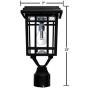 Gama Sonic GS-114B-FPW-BLK Prairie Bulb Lamp Outdoor Solar Light Fixture, Pole Pier & Wall Mount Kits, Black