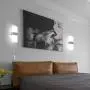 Lightess Modern Wall Sconces Plug in, 12W Up Down LED Wall Lights Acrylic Wall Lamp for Living Room Bedroom Corridor, Cool White, Set of 2