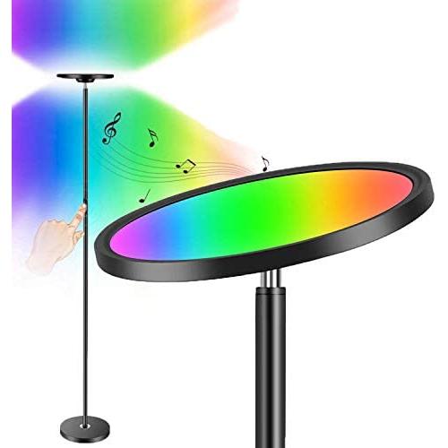 Boxlood Smart Floor Lamp Works with Alexa Google, 2.4GHz Wi-Fi Only, 66 inch 25W 2000LM Super Bright, Remote & Group Control, Dimmable, 16 Million RGBCW Color Changing for Living Room Bedroom Office