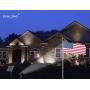 Solar Spotlights Outdoor Waterproof Bright Solar Wall Light Led Security Flood Light Solar Powered for Flag Patio Front Door Driveways-Automatically Activates at Dusk to Dawn (White)
