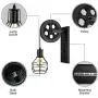 BAYCHEER HL471082 1 Light Wall Sconce Keyed Socket Pulley LED Industrial Wall Sconces Retro Wall Lights Fixture for Indoor Lighting Barn Restaurant in Black Finished BAYCHEER HL471082 1 Light Wall Sconce Keyed Socket Pulley LED Industrial Wall Sconces Retro Wall Lights Fixture for Indoor Lighting Barn Restaurant in Black Finished