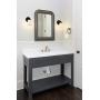 XiNBEi Lighting Wall Sconce, 1 Light Black Glass Vanity Wall Light for Bathroom & Hallway XB-W1235-1-MB