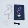 Byncceh Flamingo Neon Sign -LED Neon Lights Sign with Stand Base Battery Powered/USB，neon Lights for Bedroom ，Baby Room, Family, Wedding, Party, Birthday ，Christmas (Pink Flamingo)