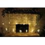 138 LED Moon Star Window Curtain String Lights Fairy Lights 8 Flashing Modes Decoration Remote Control for Christmas Home Holiday Festival Party Wedding Bedroom Indoor Outdoor Decor (Warm White)