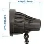 GKOLED 20W Bullet/Round Outdoor Spotlight, Narrow Beam Angle Light, 2500 Lumens Aluminum Waterproof Flag Pole Light, 5000K Daylight White, 120-277V AC, UL Listed and DLC Qualified, 5 Years Warranty