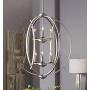 Spherical Brushed Nickel Orb Pendant Chandelier 24'' Wide Modern Open Frame 6-Light Fixture for Dining Room House Foyer Kitchen Island Entryway Bedroom Living Room - Possini Euro Design