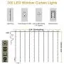 DANGZW LED Curtain Lights, 3m 3m Window String Lights with 8 Modes Remote Control, Waterproof LED Fairy Lights for Christmas Wedding Party Garden Bedroom Decoration (Warm White) DANGZW LED Curtain Lights, 3m 3m Window String Lights with 8 Modes Remote Control, Waterproof LED Fairy Lights for Christmas Wedding Party Garden Bedroom Decoration (Warm White)