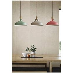 STGLIGHTING Iron Pendant Light H-Type Track Light Pendants 3.9 ft Cord Macaron Khaki Lampshade Track Light Decoratefor Instant Pendant Lights for Industrial Style Bulbs Not Included, Customizable