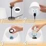 Touch Control Table Lamp, 3 Way Dimmable Nightstand Lamps with 2 USB Charging Ports, Fabric Shade Modern Beside Desk Lamp for Bedroom Living Room, 6W 2700K E26 LED Edison Bulbs Included