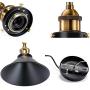 Licperron Industrial Pendant Light E26 E27 Base Vintage Hanging Pendant Lights Retro Pendant Light Fixture Home Kitchen Lighting 3 Pack