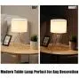 SOTTAE Modern Style Golden Hollowed Out Base Beside Living Room Bedroom Table Lamp, Desk Lamp with White Fabric Shade
