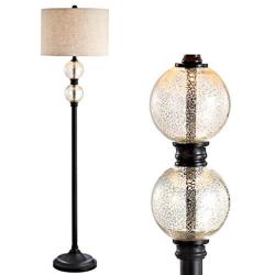 JONATHAN Y JYL1016A January 60'' Glass/Metal LED Floor Lamp Traditional for Bedrooms, Living Room, Office, Reading, Oil Rubbed Bronze