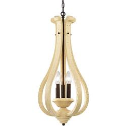 Rustic Chandelier Farmhouse Chandeliers Kitchen Island Lighting Fixtures Hanging Wood Chandelier Light Large Wooden Chandeliers 3 Light Island Light Fixtures