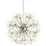 KFDQ Modern Dandelion Chandelier Lighting Crystal Rivet Ceiling Lamp Firework Starburst Hanging Pendant Light Dining Room Living Room Bedroom,Silver,18-Light