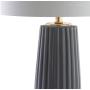 JONATHAN Y JYL5045B Roman 28.5'' Ceramic LED Lamp Contemporary,Transitional,Glam for Bedroom, Living Room, Office, College Dorm, Coffee Table, Bookcase, Gray