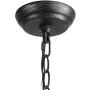 LOG BARN Farmhouse Chandelier, Lantern Chandelier Light Fixture for Dining Room, Foyer, Entryway, 4-Light Wood Kitchen Island Lighting