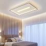 Modern Chic Living Room Lamp LED Ceiling Light Rectangle Ceiling Lamp Metal Acrylic Dimmable 3500 K - 6500 K with Remote Bedroom Dining Room Ceiling Design Lamp