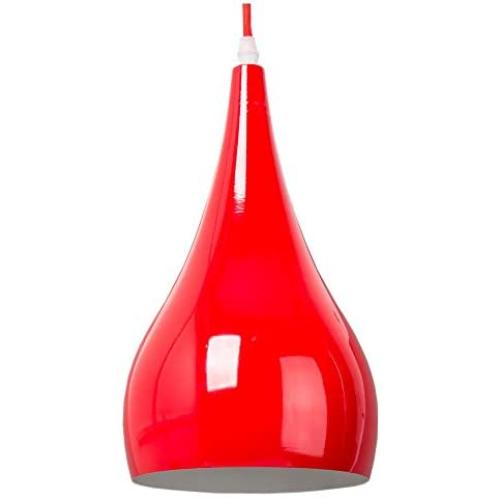 Art Deco Pendant Light Modern Elegant Ceiling Light Chandeliers Red Metal Baking Finish Industrial lamp Pendant Shade E27 Base Lampshade AC110V Retro Edison Lights …