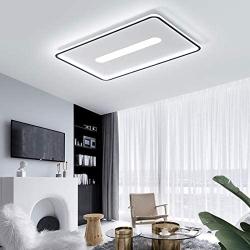 TFCFL Nordic Ultrathin Close to Ceiling Light, 37.5 Inch Modern Acrylic Square Ceiling Light 3500K-6000K Dimmable LED Flush Mount Light Fixture for Bedroom Dining Living Room