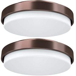 Tycholite Round LED Ceiling Light 50W, 4000K, 5500lm, 14.5 inch Flush to Ceiling Lights Fixture, Dimmable Led Kitchen Light, Great for Bedroom, Living Room, Office etc, 2 Pack