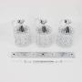 XYOUNG Ceiling Light,3 Head Modern Ceiling Light Hanging Pendant Lamp Dining Room Chandelier Fixture,Ceiling Light Flower Petal LED Pendant Lamp Chandelier for Cafe Dining Room Decor (Strip Base)