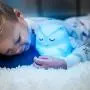 LumiPets LED Owl Battery-Operated/USB-Powered Silicone Night Light for Kids with 9 Tap-to-Activate Colors