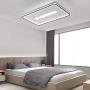 Modern Chic Living Room Lamp LED Ceiling Light Rectangle Ceiling Lamp Metal Acrylic Dimmable 3500 K - 6500 K with Remote Bedroom Dining Room Ceiling Design Lamp