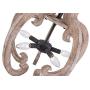 Farmhouse Cottage 4-Light Candle Wood Chandelier, French Country Wooden Light Fixture Wood Pendant Ceiling Light for Dining Room, Living Room, Foyer, Hall, Restaurant - Burlywood