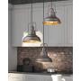 Zeyu 3-Light Pendant Light, Industrial Farmhouse Hanging Light for Kitchen Dining Room, Oil Rubbed Bronze Finish with Metal Shade, 016-3 ORB