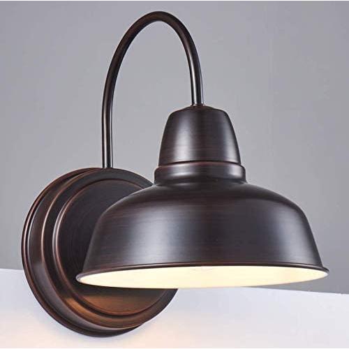 Amabao Lighting, 1-Light Barn Light, Oil Rubbed Bronze sconces Wall Lighting, Industrial Bathroom Vanity Lighting