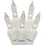 Holiday Essentials 100 Count Ultra-Brite Clear White Lights with White Wire - Indoor / Outdoor Use - UL Listed