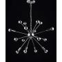 JONATHAN Y JYL9017A Glenn 8-Light 22.5'' Metal Sputnik-Style LED Chandelier Contemporary,Transitional,Modern Dimmable, Adjustable, for Dining Room, Foyer, Bedroom, Chrome