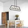 XIPUDA Modern Pendant Light Fixture Farmhouse Kitchen Island Lighting Oil Black and Tinting Rustic Dinning Room Ceiling Chandelier (5-Light)