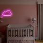 Pink Cloud Neon Signs Decorative LED Neon Light Battery USB Sleeping Night Light Cloud Neon Night Light Cute Marquee Signs Wall Art Decor for Baby Girl Bedroom Wedding Decoration Acrylic Neon Light