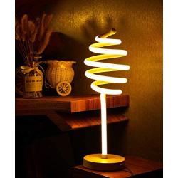 Stylish Circle Sphere LED Table Lamp, Dimmable Metallic Beside Lamp with Touch Controller, 18w & 17 Inch Height & 3 Color Temperature, Contemporary Decorative Lamp for Home, Living Room & Office