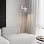 TeHenoo Contemporary White Wall Sconce, Rotatable Wall Lamp with Plug-in Cord for Master Bedroom, Living Room, Guest Room