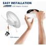 Bbounder Lighting 12 Pack 5/6 Inch LED Recessed Downlight, Baffle Trim, Dimmable, 12.5W=100W, 2700K Soft White, 950 LM, Damp Rated, Simple Retrofit Installation - UL + Energy Star No Flicker