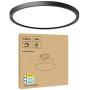 15.8Inch Black Dimmable LED Ceiling Light Flush Mount 24W 3000K-4000K-5000K Selectable - Ultra Thin Modern LED Surface Mount Ceiling Light for Kitchen Dining Room Bedroom, ETL FCC Listed, 1 Pack 15.8Inch Black Dimmable LED Ceiling Light Flush Mount 24W 3000K-4000K-5000K Selectable - Ultra Thin Modern LED Surface Mount Ceiling Light for Kitchen Dining Room Bedroom, ETL FCC Listed, 1 Pack