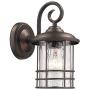 MICSIU Outdoor Wall Lantern 1-Light 2 Pack Exterior Wall Sconce Lamp Porch Light Fixture Waterproof with Clear Seedy Glass,Oil Rubbed Bronze for Entryway, House, Patio,Garage,Doorway