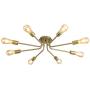 LIGOTFIRE Modern Sputnik Celing Chandeliers Lighting Fixture 8 Light Brushed Brass for Dining Room Chandelier Hanging Contemporary Ceiling Light Fixture