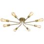 LIGOTFIRE Modern Sputnik Celing Chandeliers Lighting Fixture 8 Light Brushed Brass for Dining Room Chandelier Hanging Contemporary Ceiling Light Fixture